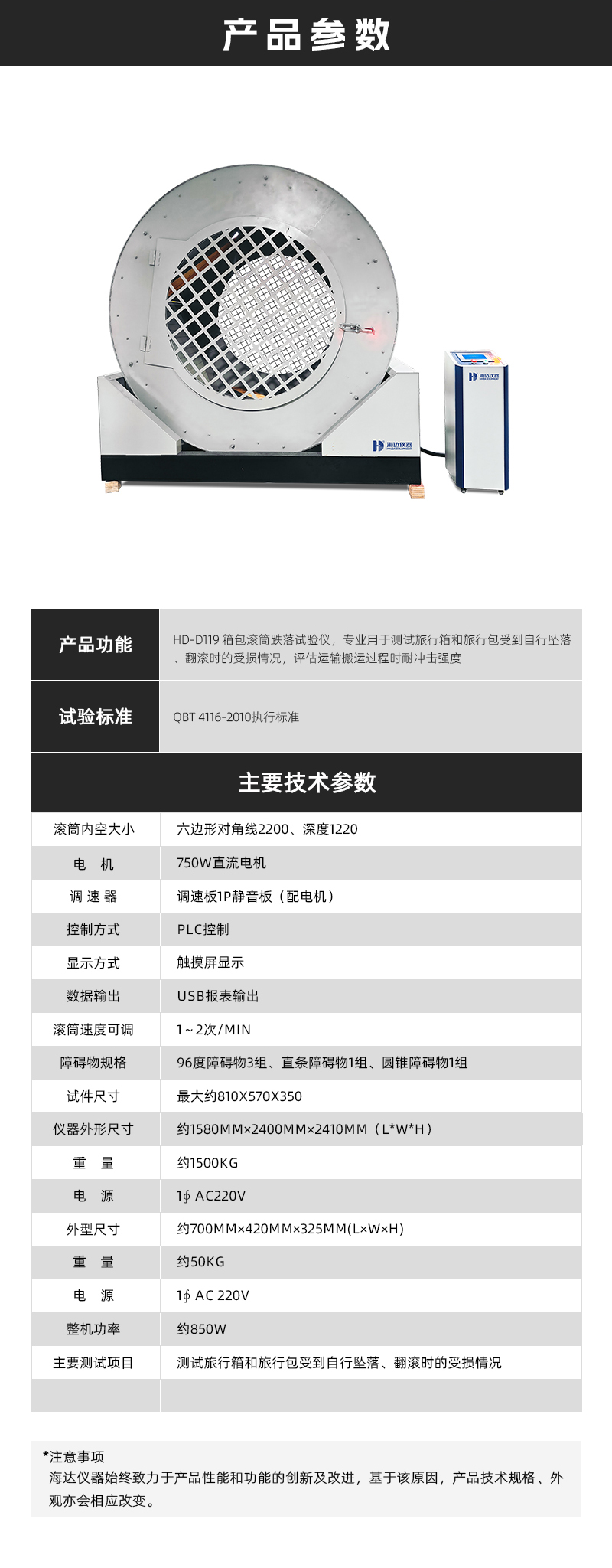 2.HD-D119-1 包裝箱滾筒（tǒng）跌落試驗機_02.jpg